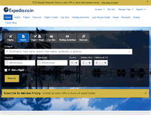 Tablet Screenshot of expedia.co.in